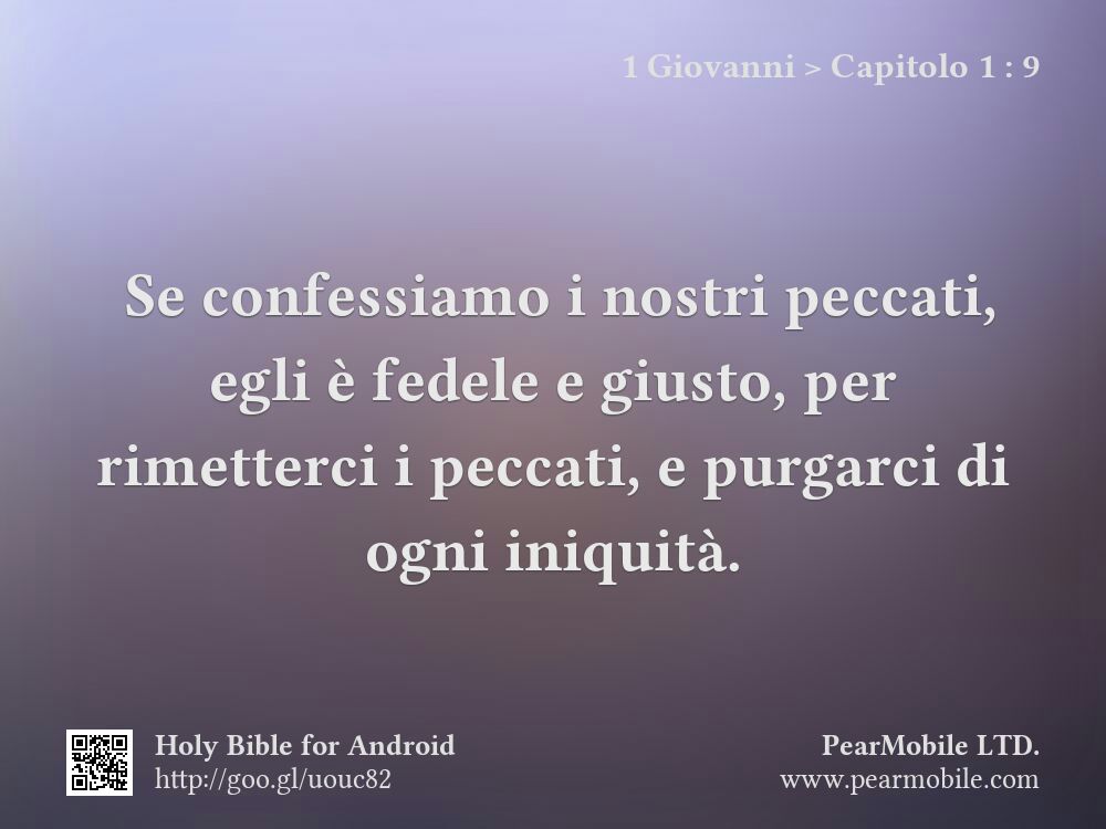 1 Giovanni, Capitolo 1:9